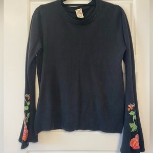 Black Bell Sleeve Sweater